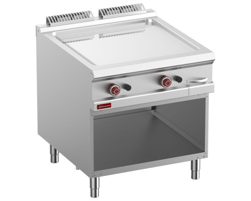 Diamond G9/PLCA8-N Freestanding Smooth Fry Top Gas Griddle On Neutral Open Cupboard
