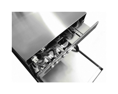 Adler AD50 500mm Basket Dishwasher with Gravity Drain & Chemical Pump, 18 Plates