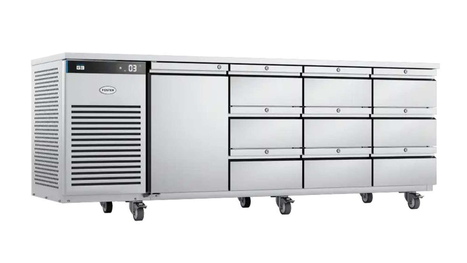 Foster EP1/4H/43-330 EcoPro G3 1 Door & 9 Drawer Refrigerated Counter, 585 Litres