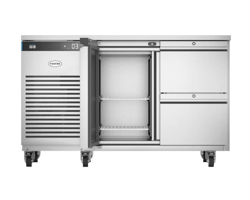 Foster EP1/2H/43-142 EcoPro G3 1 Door & 2 Drawer Refrigerated Counter, 280 Litres