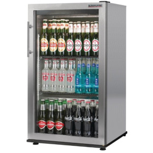 Autonumis RNC00008 Popular Single Door Stainless Steel Bottle Cooler, 87 X 330ml Bottles / 144 X 330ml Cans