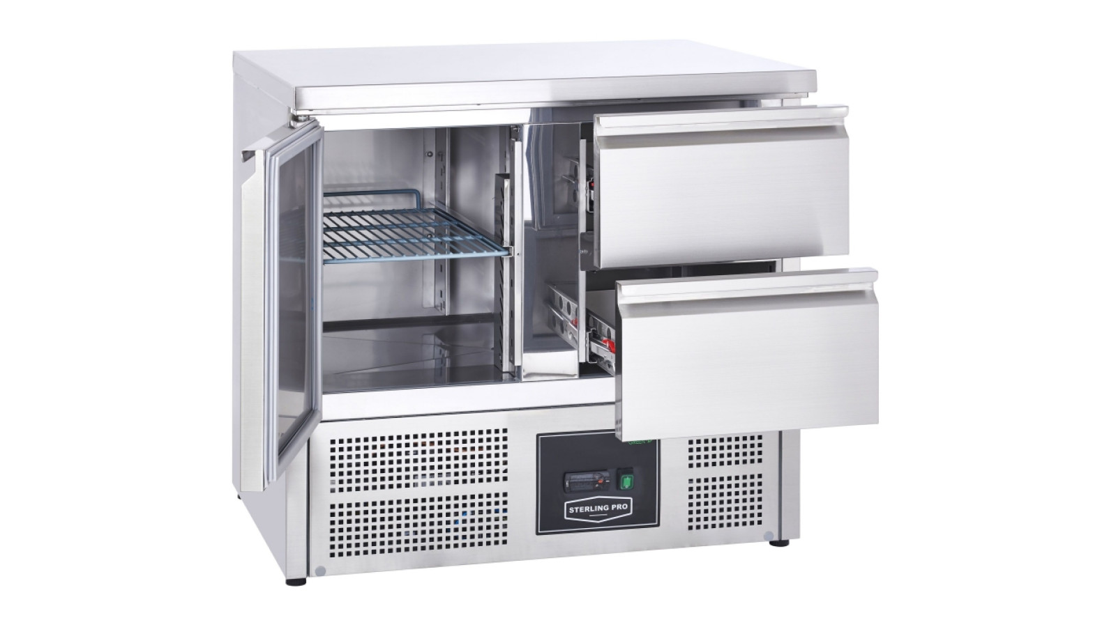 Sterling Pro Cobus SPU201-2D Undermounted Fridge Counter 2 Drawers 1 Door, 230 Litres