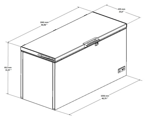 Sterling Pro Green SPC300 Chest Freezer / Chiller, 305 Litres
