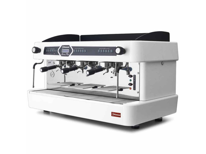 Diamond AROMA/3EW White Espresso Automatic Coffee Machine with Display