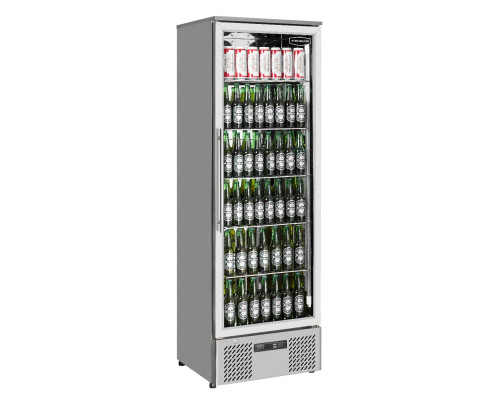 Sterling Pro Green SP110-STS Single Door Stainless Steel Upright Bottle Cooler, 293 Litres