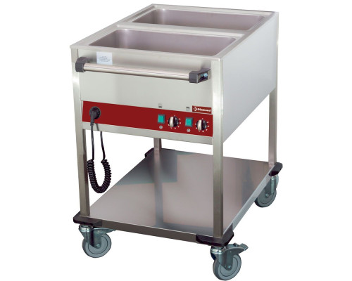 Diamond CT221/D-N Heated 2 Temperature Trolley