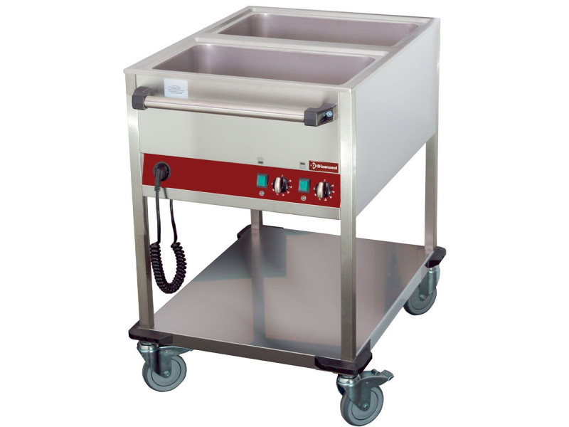 Diamond CT221/D-N Heated 2 Temperature Trolley