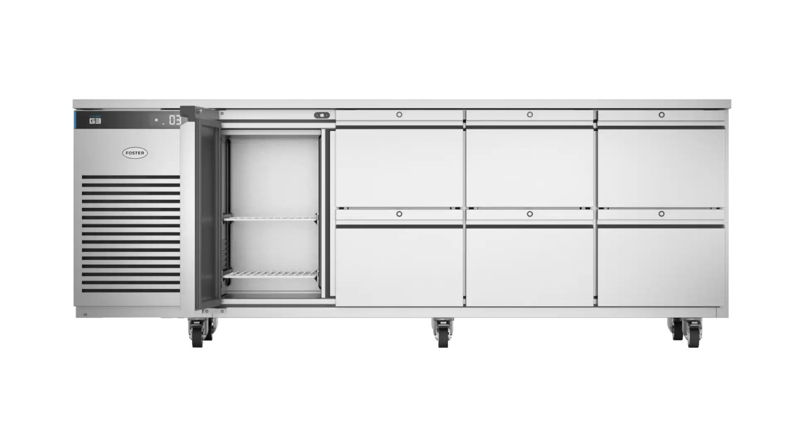 Foster EP1/4H/43-314 EcoPro G3 1 Door & 6 Drawer Refrigerated Counter, 585 Litres