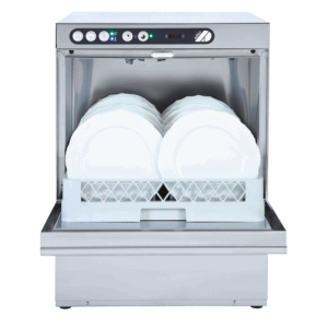 Adler AD50-DPSO 500mm Basket Dishwasher with Chemical Pump, Drain Pump & Water Softener, 18 Plates 