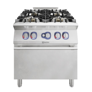 ELECTROLUX 4-BURNER ECOFLAME (10KW) GAS RANGE+OVEN 800 MM