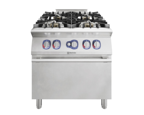 ELECTROLUX 4-BURNER ECOFLAME (10KW) GAS RANGE+OVEN 800 MM
