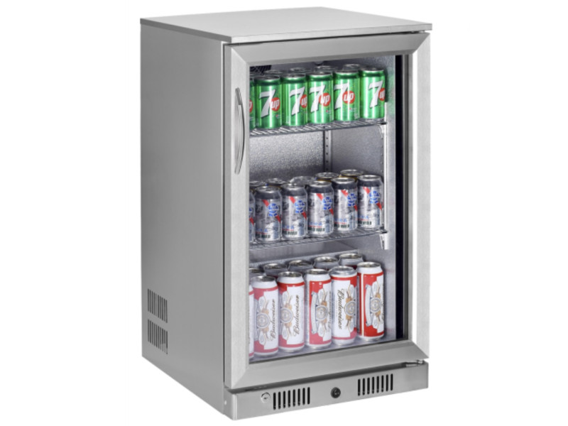 Sterling Pro Green SP1HC-STS Single Door Stainless Steel Bottle Cooler, 106 x 330ml Bottles