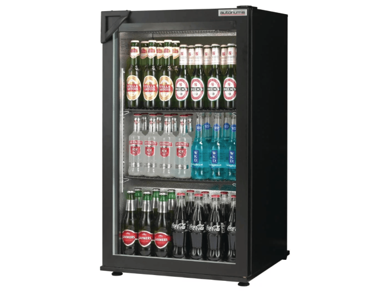 Autonumis RNC00001 Popular Single Door Bottle Cooler, 87 x 330ml Bottles / 144 x 330ml Cans