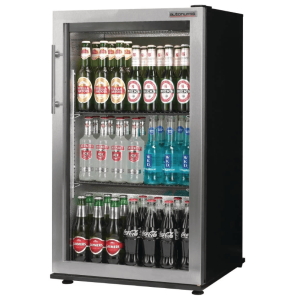 Autonumis RNC00002 Popular Single Door Stainless Steel Bottle Cooler, 87 x 330ml Bottles / 144 x 330ml Cans