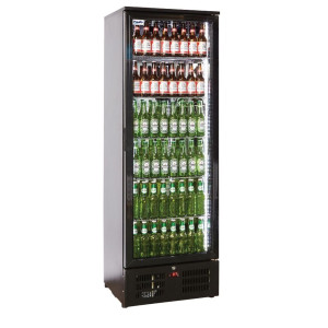 Prodis NT10-HC Hinged Glass Single Door Black Upright Bottle Cooler, 340 Litres