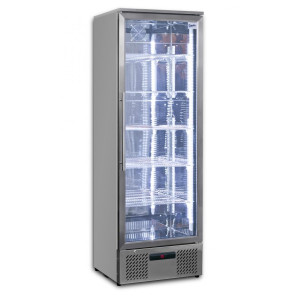 Prodis NT10ST-HC Hinged Glass Single Door Stainless Steel Upright Bottle Cooler, 340 Litres