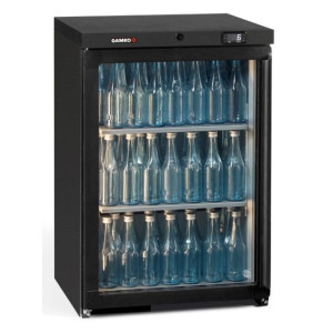 Gamko MG3/150LG Maxiglass Left Hand Hinged Glass Single Door Undercounter Bottle Cooler, 150 Litres
