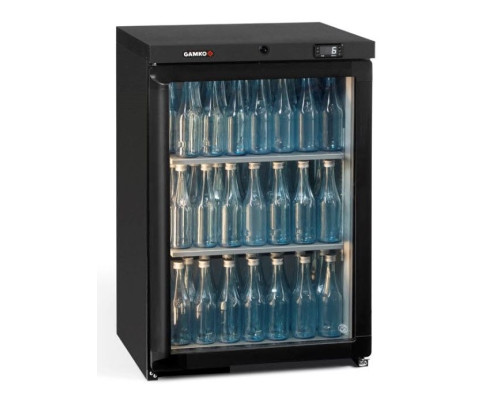Gamko MG3/150RG Maxiglass Right Hand Hinged Glass Single Door Undercounter Bottle Cooler, 150 Litres