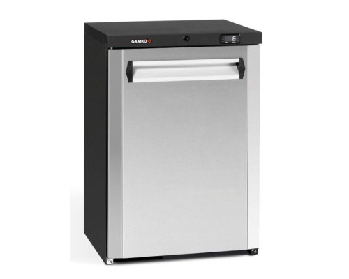 Gamko MG3/150RCS Maxiglass Right Hand Hinged Solid Single Door Undercounter Stainless Steel Bottle Cooler, 150 Litres