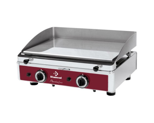 Diamond PLANCHA/2CR-N Smooth Top Gas Chrome Coated Cooking Surface Hot Plate