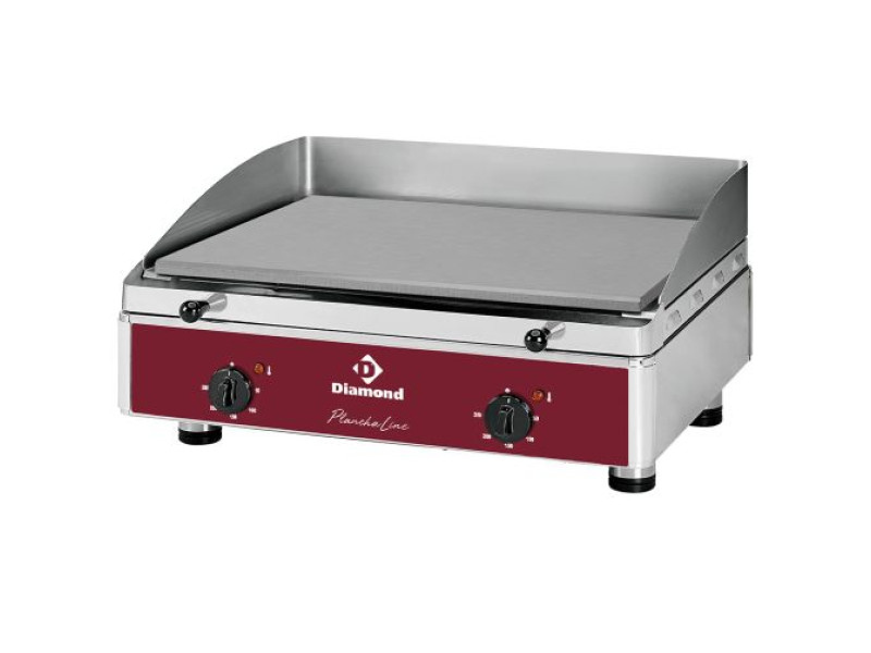 Diamond PLANCHA/2EL-N Smooth Top Electric Cooking Surface Hot Plate
