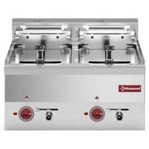 Diamond E60/F20-6T-9_9KW-N Double Basket Countertop Electric Fryer, 18kW
