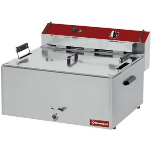 Diamond F16E/D-N Single Basket Countertop Deep Electric Fryer, 9kW