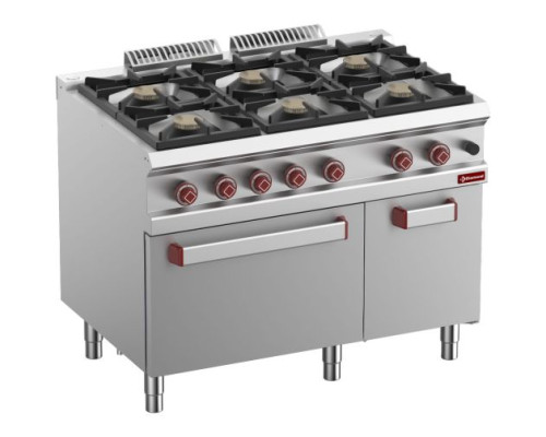 Diamond G7/6BFA11-N 6 Burner Gas Range On Closed Cupboard