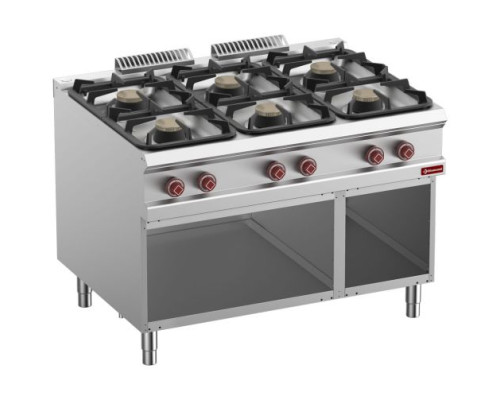 Diamond G9/6BA12-N 6 Burner Gas Range On Open Cupboard