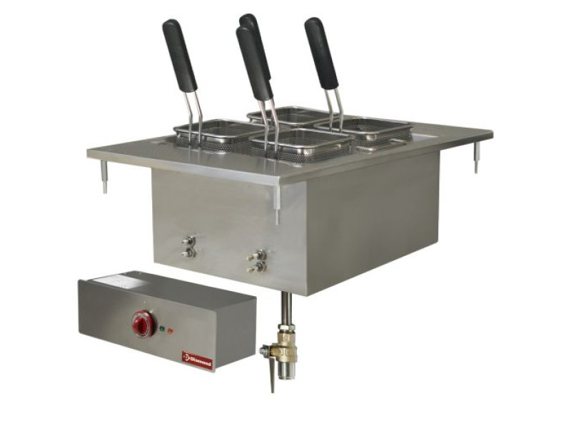 Diamond EDI/CP4 4 Basket Freestanding Electric Pasta Cooker, 6kW