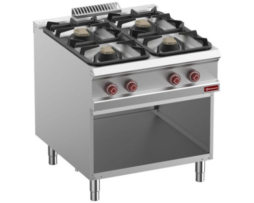 Diamond G9/4BA8-N 4 Burner Gas Range On Open Cupboard