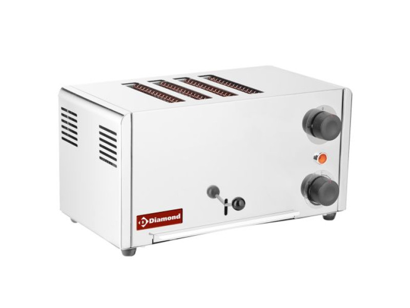 Diamond D4GP-XP 4 Stainless Steel Slot Electric Toaster, 2.15kW