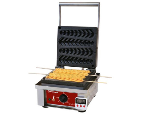 Diamond GE-4X/EN Electrical Waffle Iron With Timer, 4 Piece Capacity