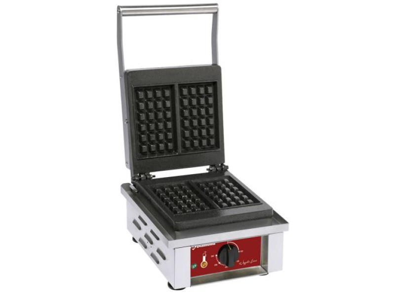 Diamond GL-4X6/N Electrical Waffle Iron, 2 Piece Capacity