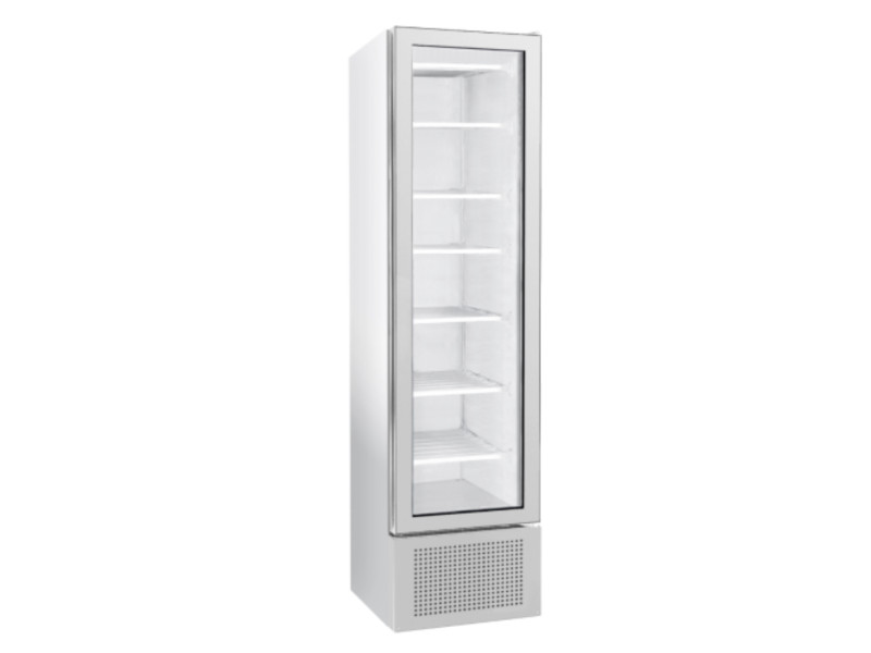 Sterling Pro Green BBVF225 Slimline Single Door Display Freezer, 221 Litres