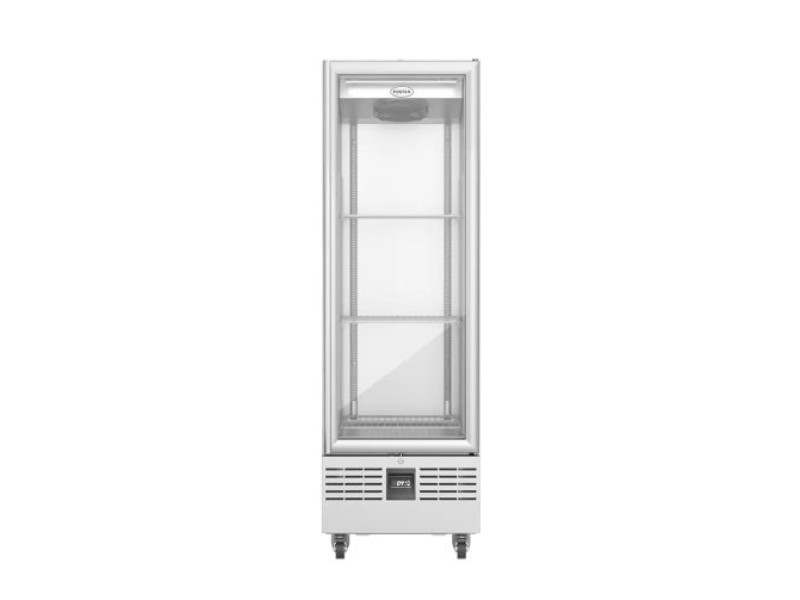 Foster FSL400G/11-310 Slimline Single Glass Door Refrigerated Upright Display Cabinet, 400 Litres
