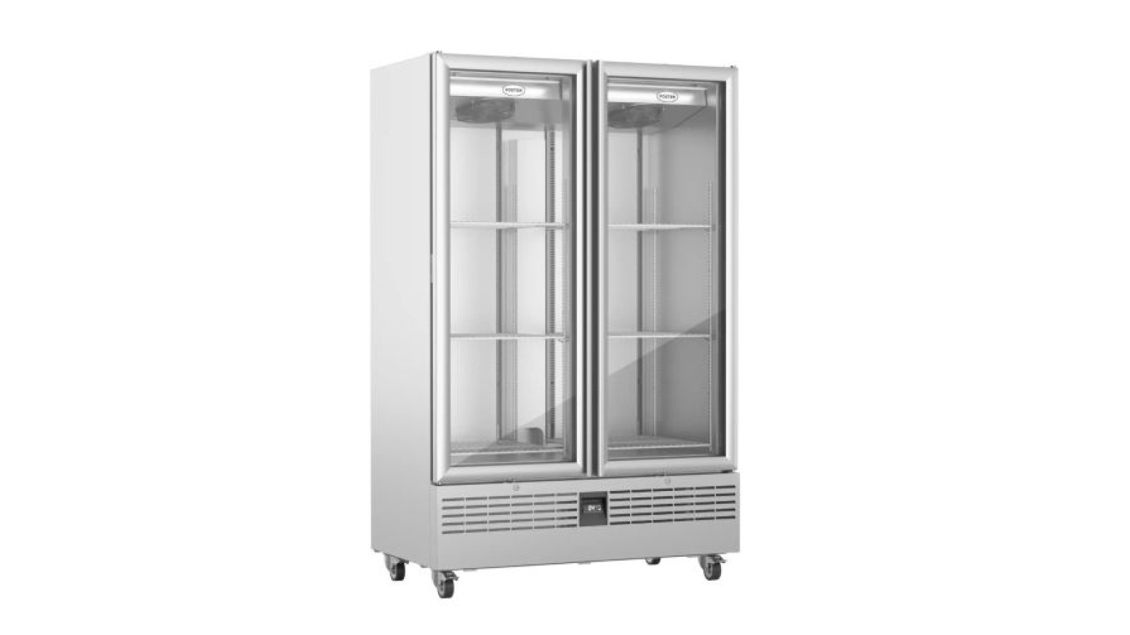Foster FSL800G/11-318 Slimline Double Glass Door Refrigerated Upright Display Cabinet, 800 Litres