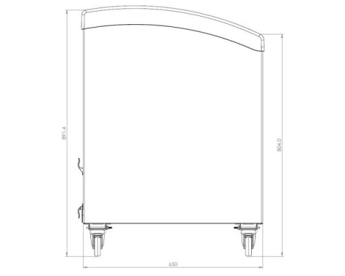 Sterling Pro Green SPC461GC Glass Sliding Lid Chest Freezer, 461 Litres