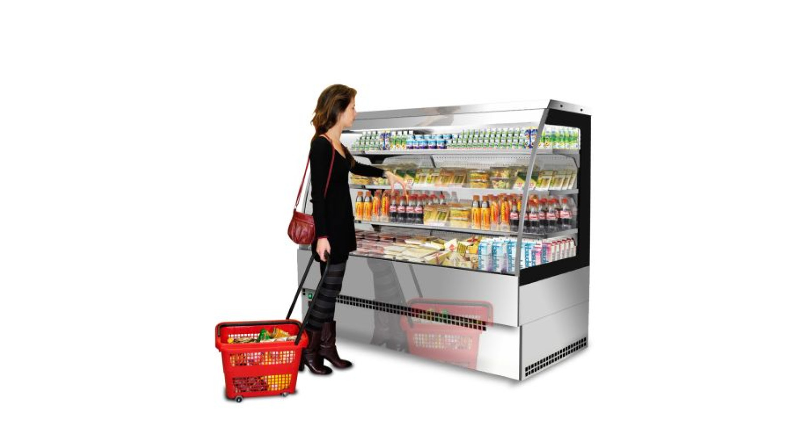 Sterling Pro EVO-SELF-120-BLACK Black Self Service Patisserie Counter, 1200mm