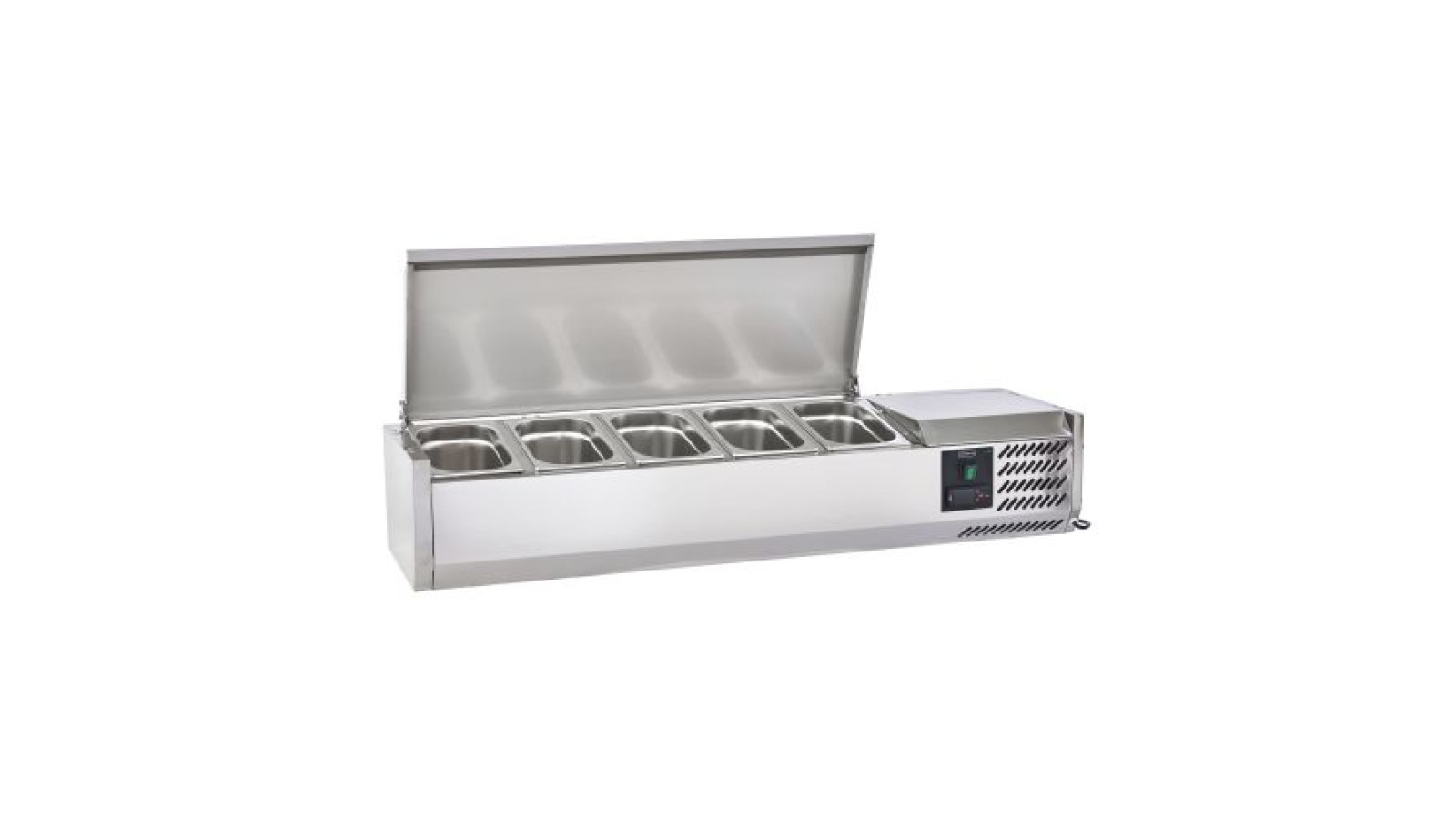 Sterling Pro Cobus SPT1200-330-SS Topping Well With Stainless Steel Lid, 5 X GN1/4