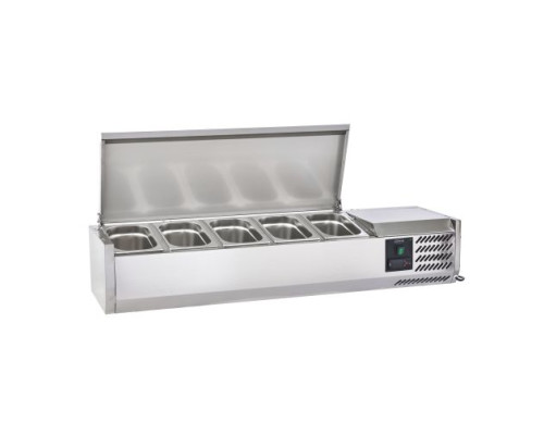 Sterling Pro Cobus SPT1200-330-SS Topping Well With Stainless Steel Lid, 5 X GN1/4