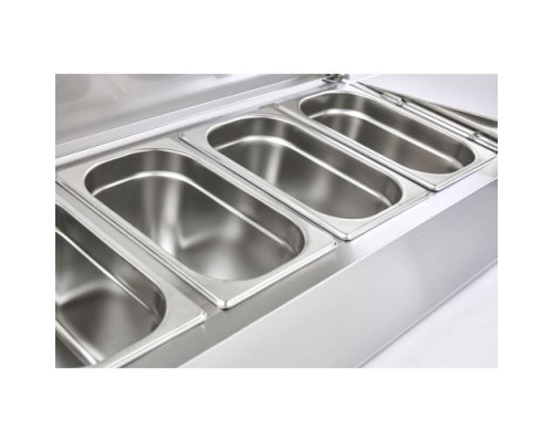 Sterling Pro Cobus SPT1200-330-SS Topping Well With Stainless Steel Lid, 5 X GN1/4