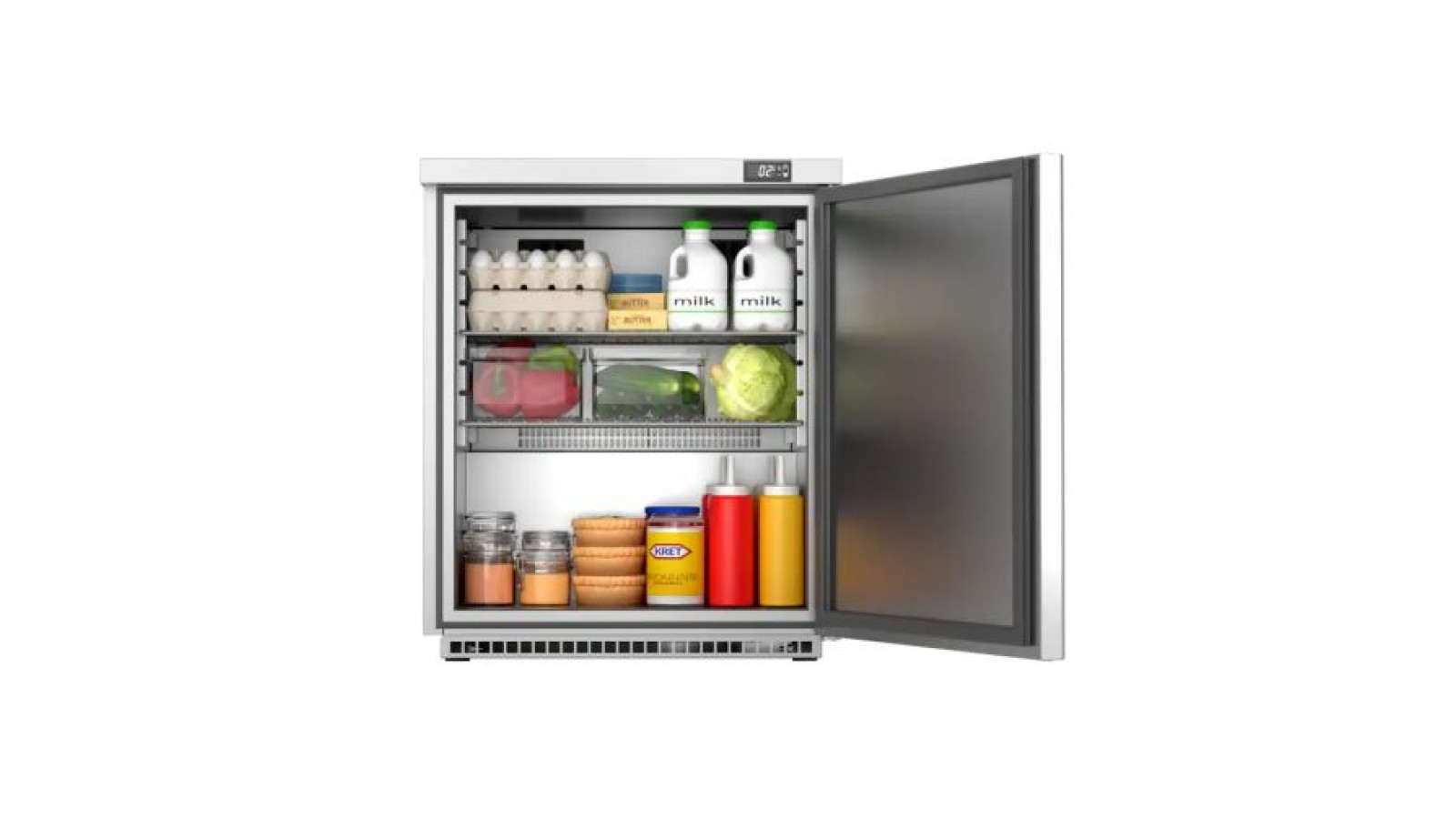Foster HR200/13-111 Single Door Undercounter Cabinet Refrigerator, 200 Litres