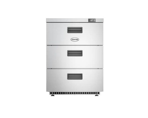 Foster HR150/3D/13-106 3 Drawer Undercounter Cabinet Refrigerator, 150 Litres