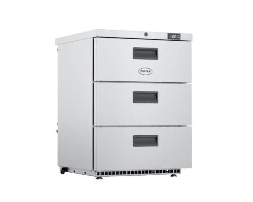 Foster HR150/3D/13-106 3 Drawer Undercounter Cabinet Refrigerator, 150 Litres