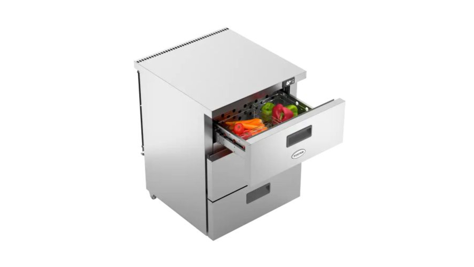 Foster HR150/3D/13-106 3 Drawer Undercounter Cabinet Refrigerator, 150 Litres
