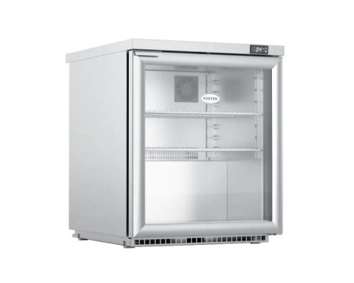 Foster HR200G/13-114 Single Glass Door Undercounter Cabinet Display Refrigerator, 200 Litres