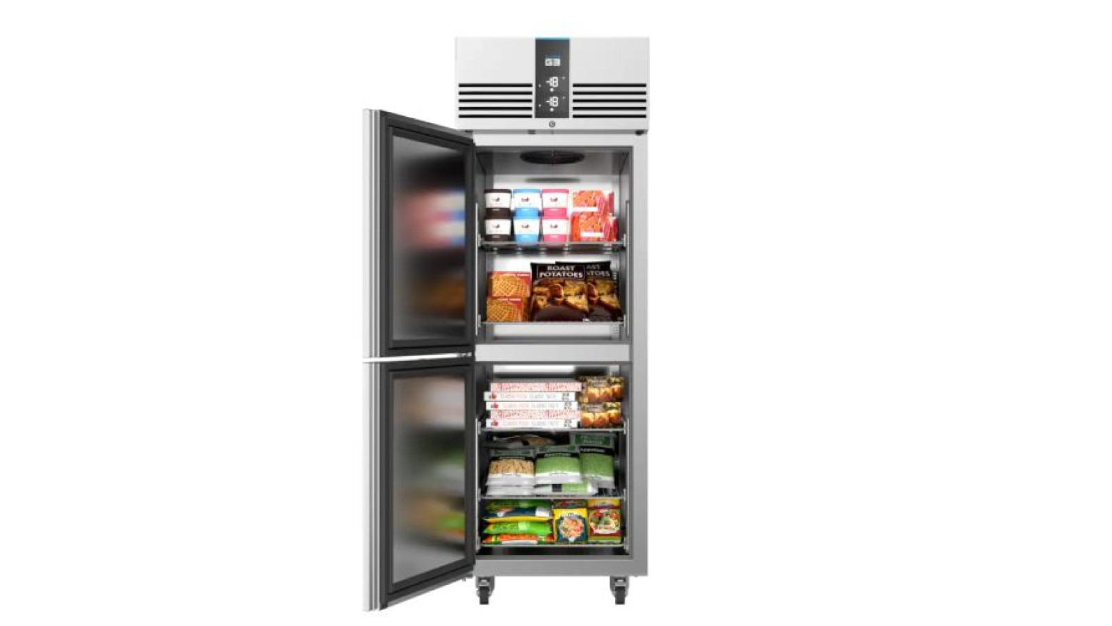 Foster EP700L2/41-317 EcoPro G3 Half Door Upright Cabinet Freezer, 600 Litres