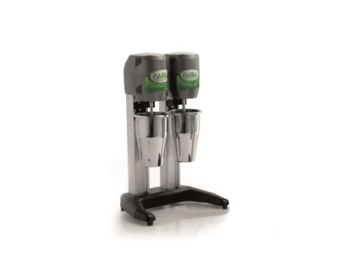 Fama MF4D Double Drink Mixer With Stainless Steel Cups, 2 X 0.8 Litres