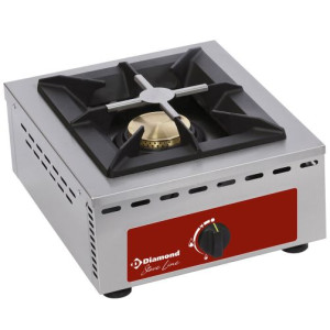 Diamond RF1G/Q 1 Burner Countertop Gas Range Cooker, 7kW